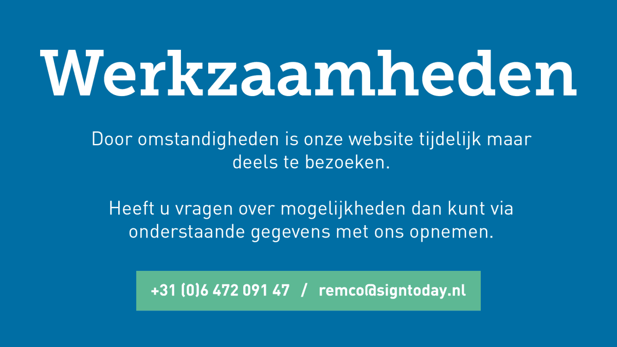 Onmiskenbaar in beeld.